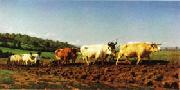 Rosa bonheur Plowing in the Nivernais;the dressing of the vines oil painting picture wholesale